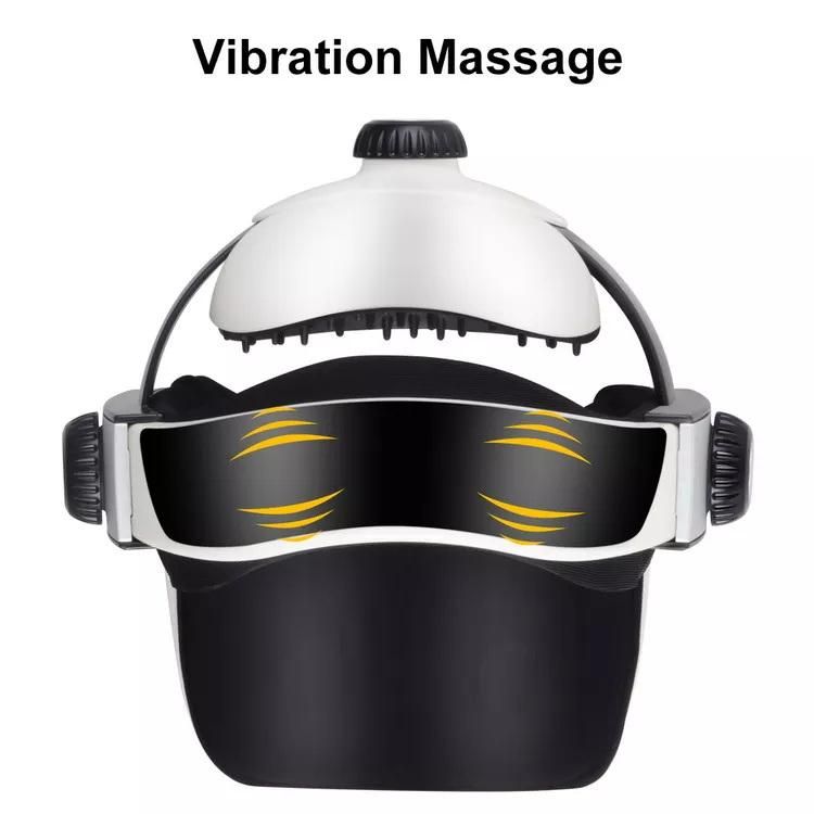 Professional Adjustable Digital Vibrating Head Massage Helmet Head Massager Machine