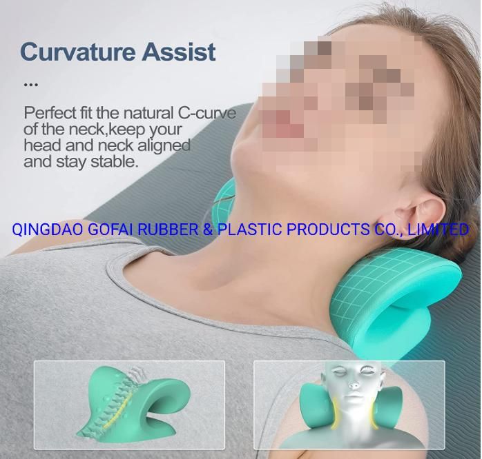 PU Foam Cervical Traction Device Neck and Shoulder Relaxer Pain Relief Cervical Spine Traction Pillow Massage Neck Chiropractic Pillow