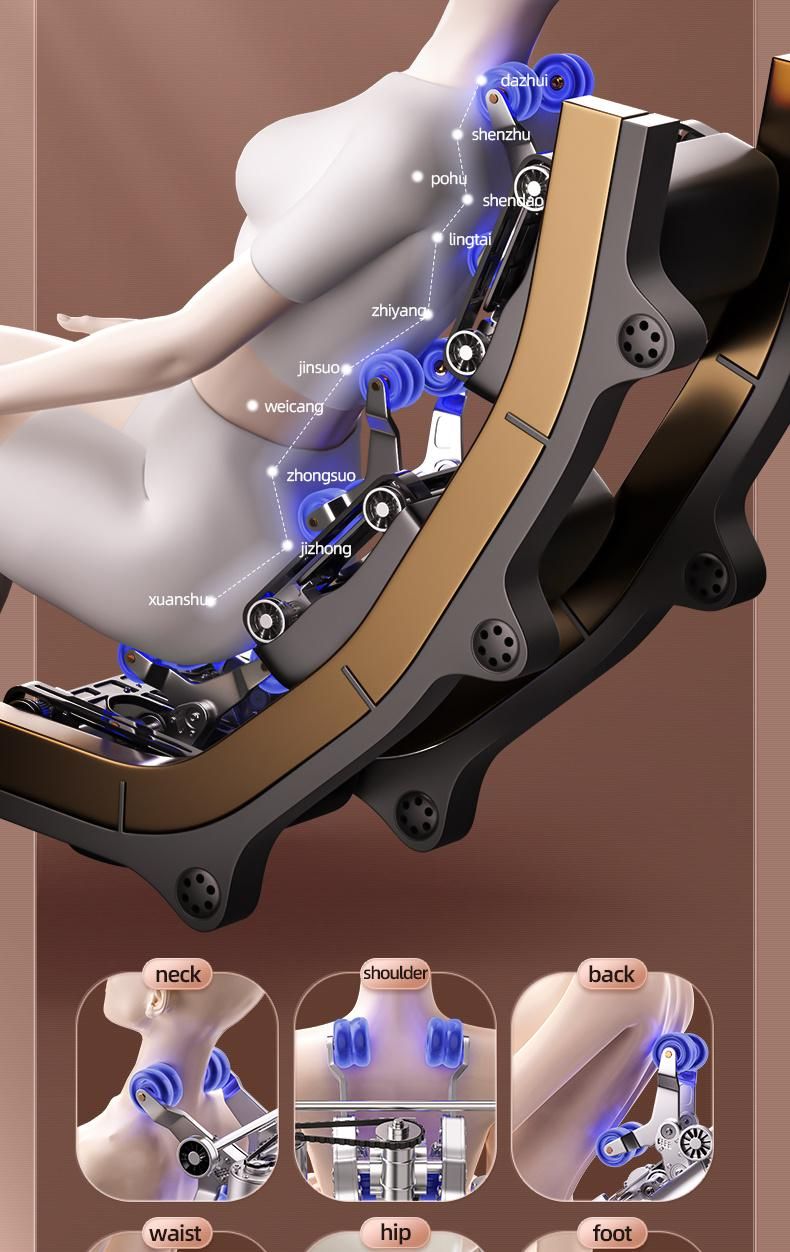 Sauron T100 4D Full Body Massager Luxury Massage Chairs Price From Factory China