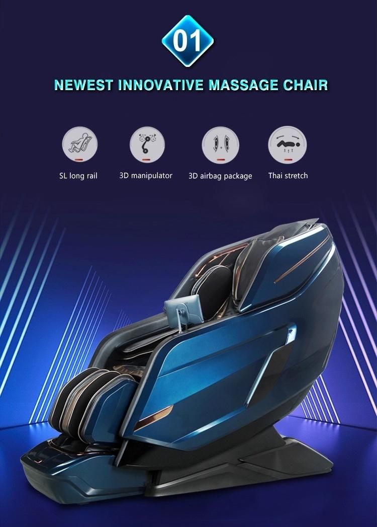 2021 New Design Best Price Deluxe Electric Screen Touch Zero Gravity Back Comfort Full Body Massage Chair