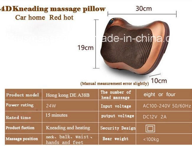 Full Body Head Back Neck Rolling Kneading Massage Pillow