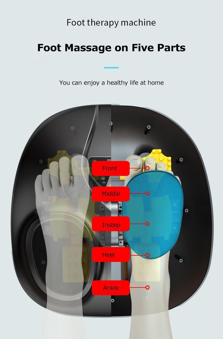 Ningde Crius Electric Shiatsu Roller 4D Leg Calf Air Pressure Far Infrared Heating SPA Bath Foot Massager