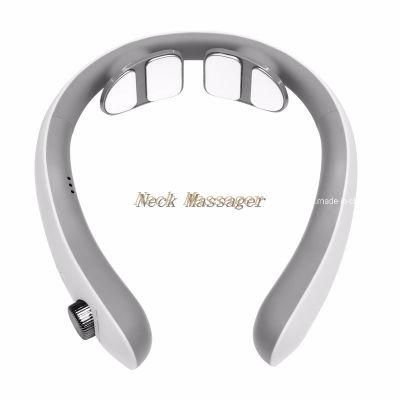 Dropshipping Multi-Function Professional Vibration Wireless Neck Massage Neck Pulse Electric Cervical Massager