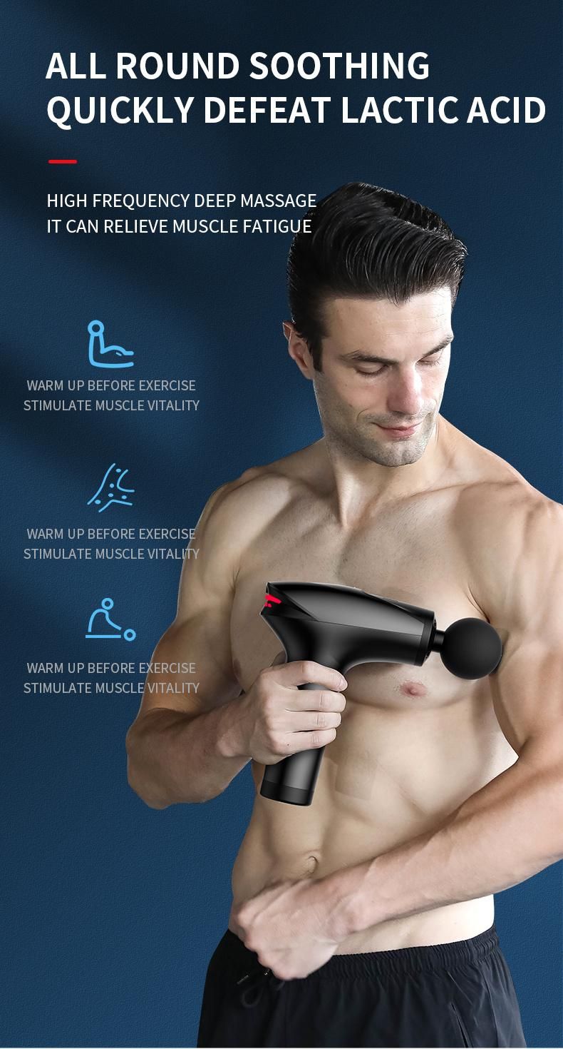 Professional Fascia Gun with LED Display and 8 Levels of Massage Intensity