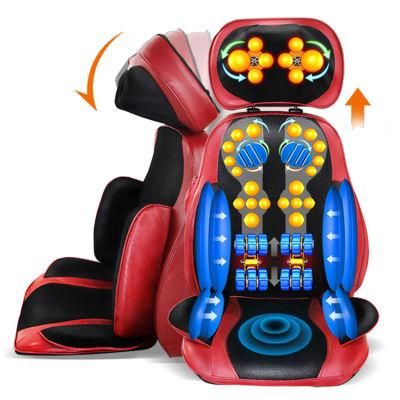 Electric Luxury Kneading Neck Back and Buttocks Massager Machine Airbags 3D Shiatsu Massage Cushion for Chair