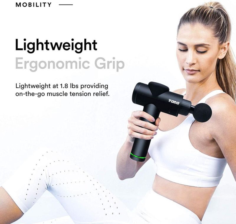 2022 New Design Brushless Massager 30 Speed Low Sound Vibration Muscle Massage Gun