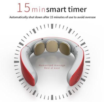 2020 Portable Mini Electric Wireless Neck Massager 360 Infrared Physiotherapy Smart Neck Massager