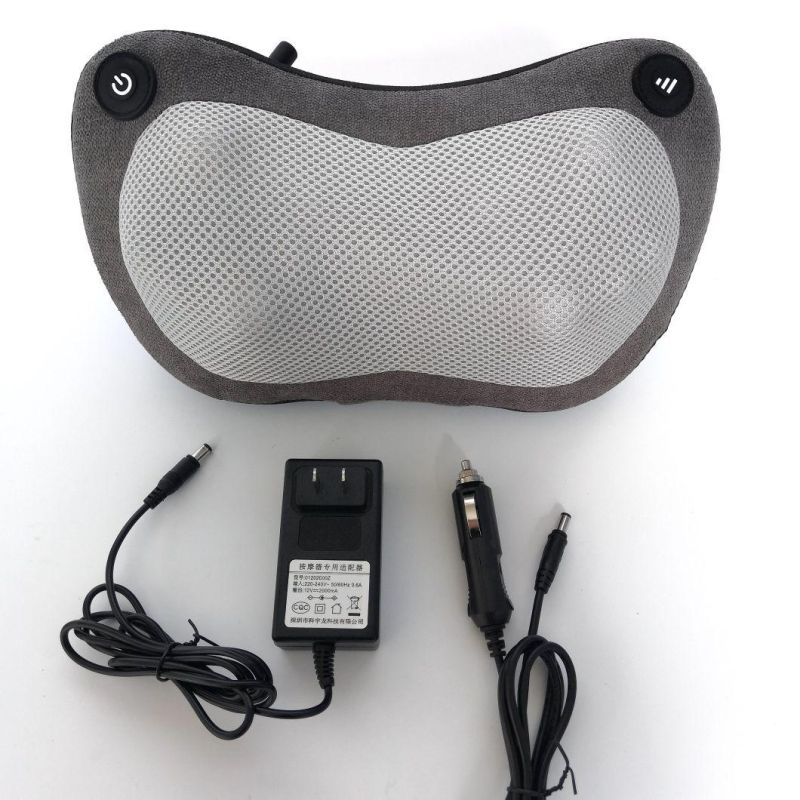 Hot Selling Factory Price Mini Smart Traveling Car or Home Shiatsu Kneading Head Full Back Neck Lumbar Massage Pillow