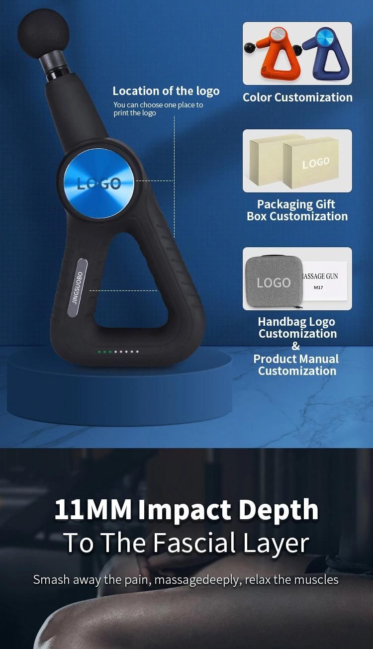 Newest Design 2021 Cordless Portable Adjustable Vibration Body Massage Gun