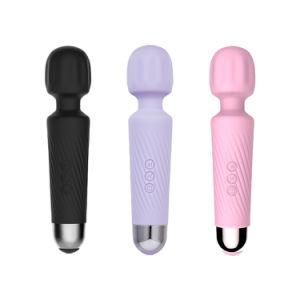 Valleymoon Black Pink Purple Cordless Rechargeable Pussy Stimulate Mini Wand Vibrator