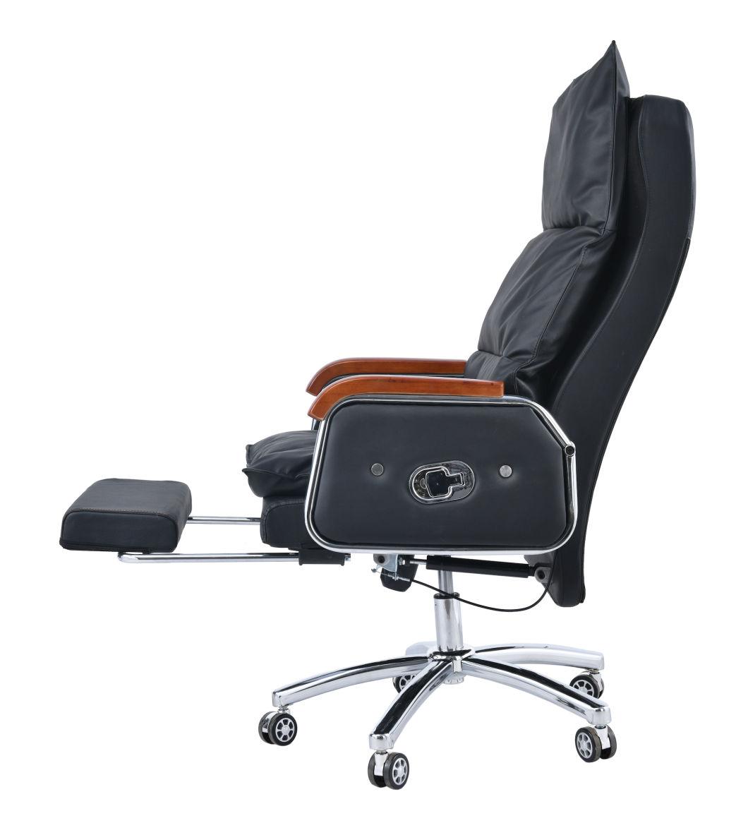 Multifunction Electric Back Lumbar Massage Vibration Executive Chair with Kneading Rollers