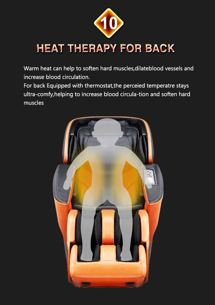 Automatic Robotic Human Learning Air Pressure Recliner 3D Korean Massage Chair