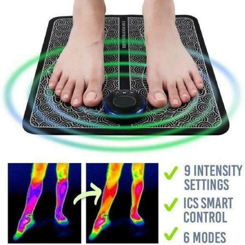 Hot Products Tens Massage Pad Feet Muscle Stimulator Massage Mat Electric Vibrating EMS Foot Massager
