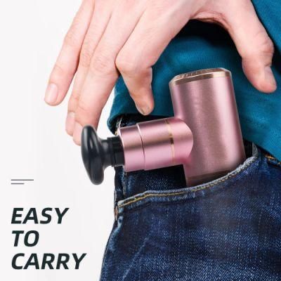 2021 New Amazon Hand Portable USB Muscle Mini Massage Mun with Case