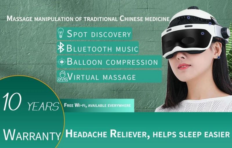Innovative Virbrating Head Acupoint Massager Machine New Electric Portable Head and Eye Massager