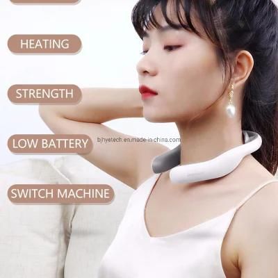 Professional Pain Relief Care Cervical Massager Head Shoulder Electric Pulse Neck Massager Hammer 6 Modes