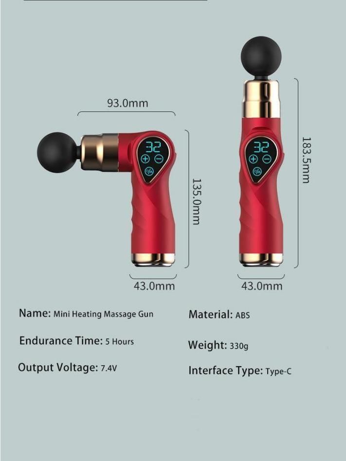 LED Display Mini Portable Deep Tissue Massage Gun