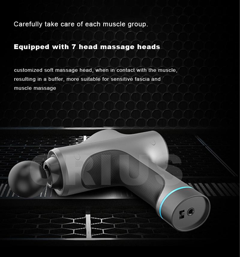 20 Speed Cordless Handheld Vibration Body Massager Muscle Massage Gun