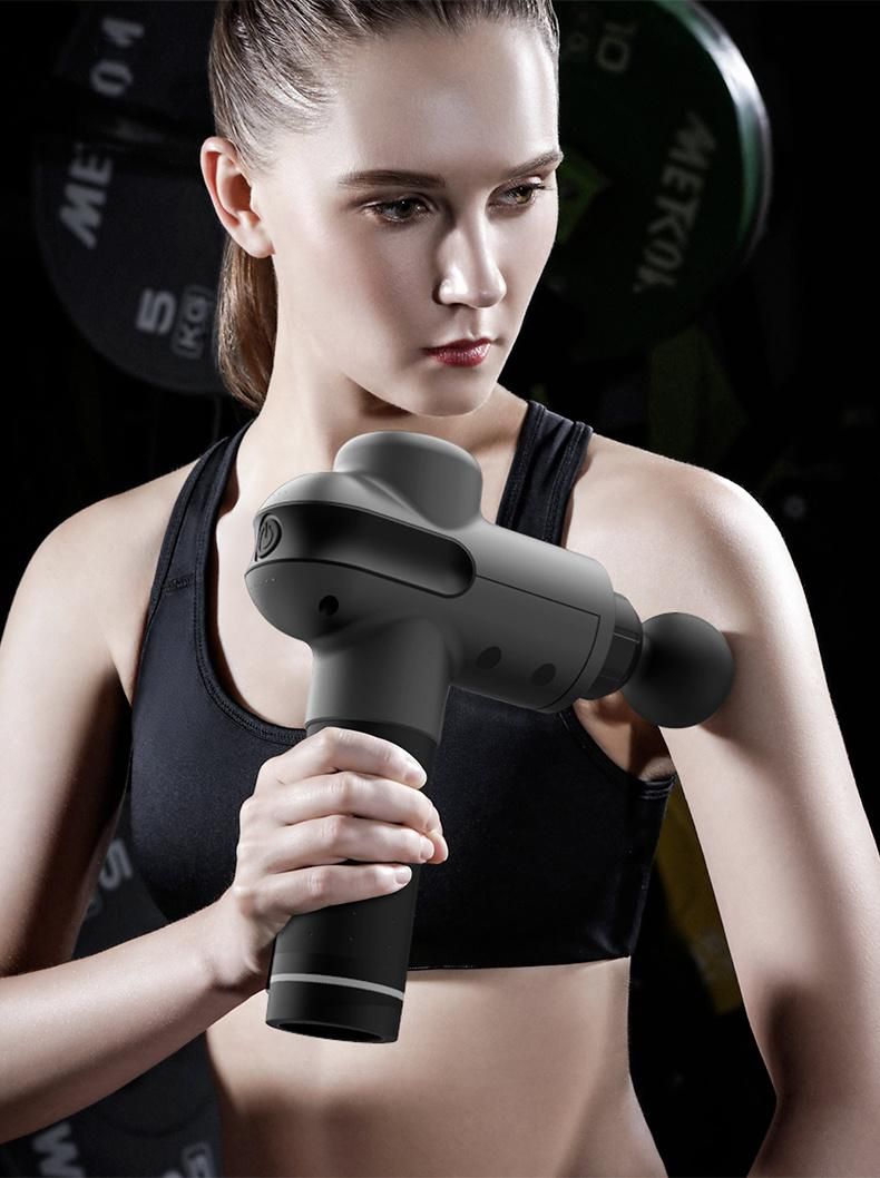 2021 New Body Massager Gun Deep Pressure Relieve Massage Equipment Cordless Private Label Gym Body Massager