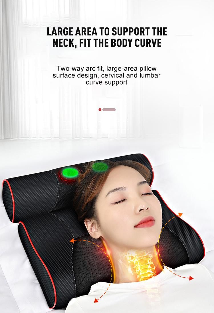 2021 Newest Design Airbag Jade Therapy Massage Pillow for Neck Shoulder Back Waist and Legs