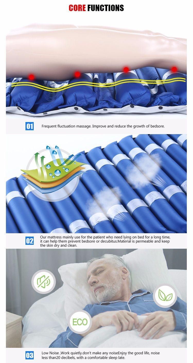 Fofo Medical 3-5" Low Air Loss Alternating Overlay Pressure Mattress- Pressure Ulcers Prevention