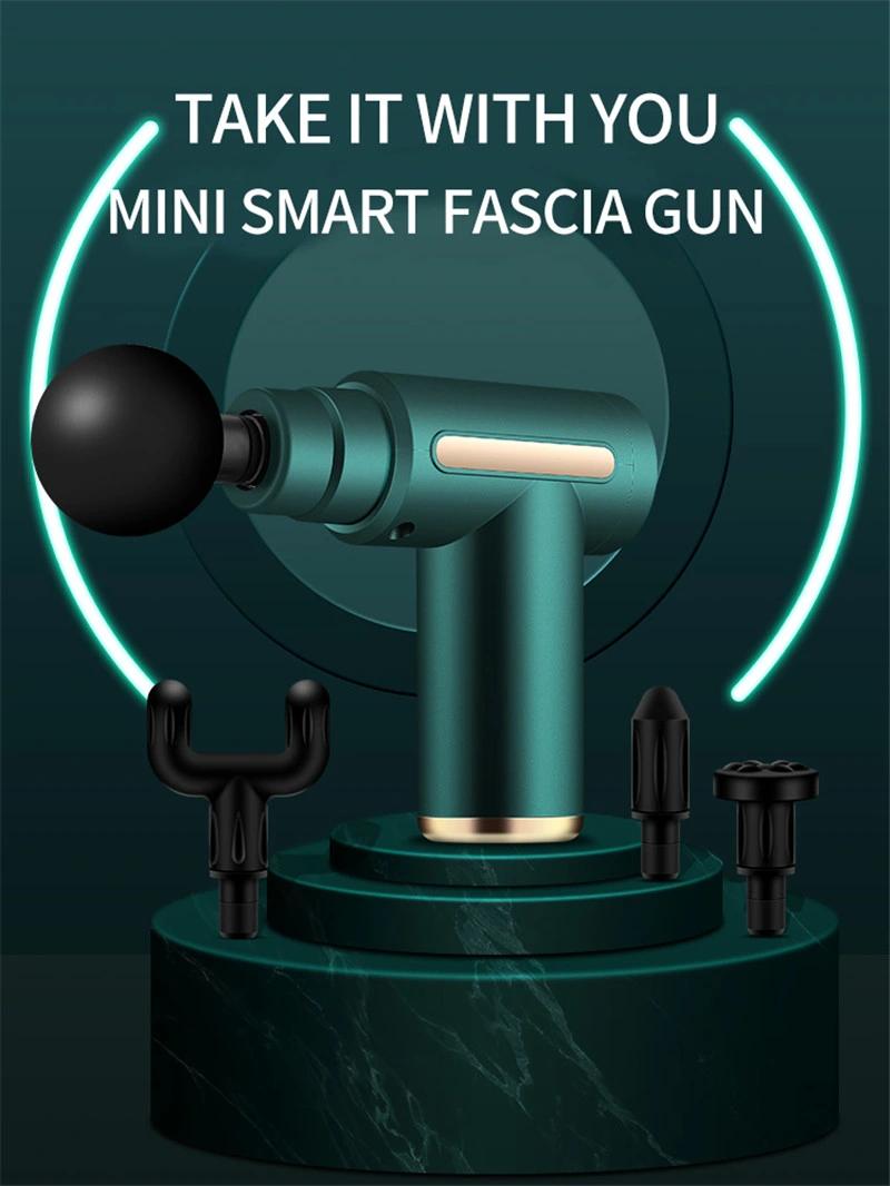 Mini Muscle Deep Tissue Body Fascia Massage Gun with 4 Heads