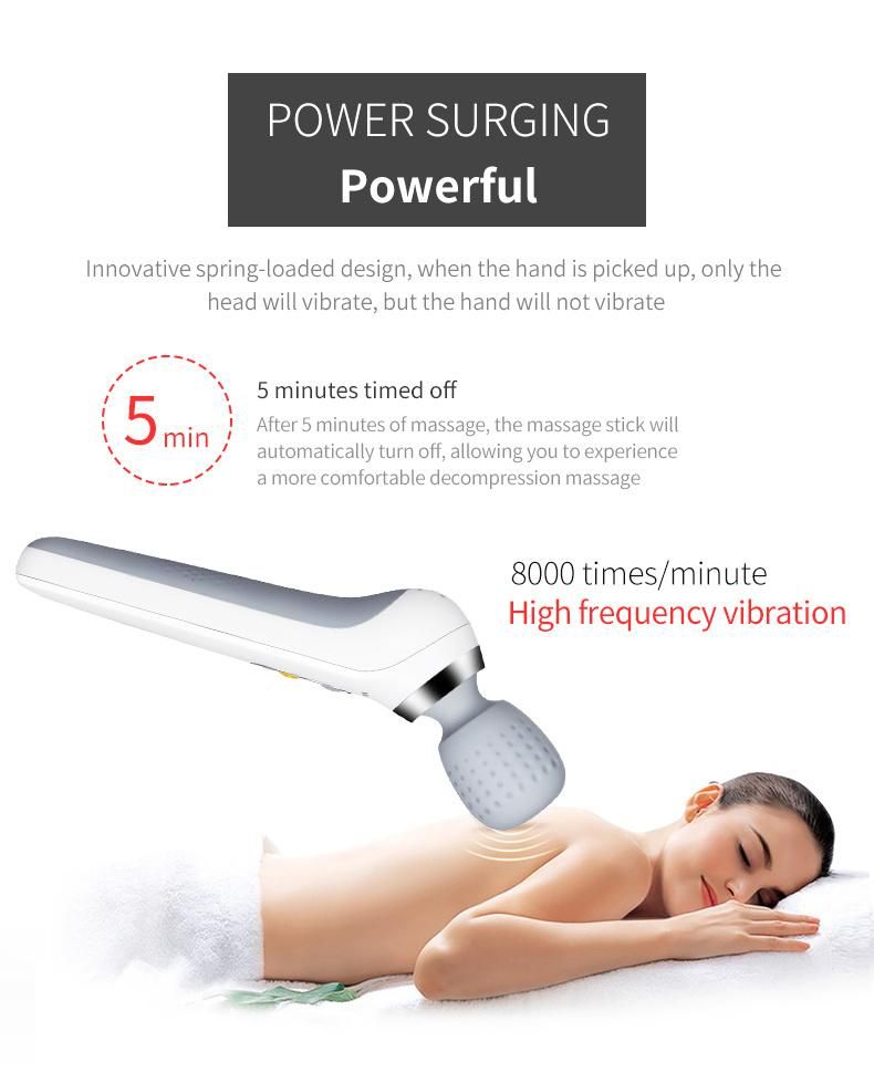 Simple Ergonomic Stype Wireless Mini Hand-Held Body Massage Stick