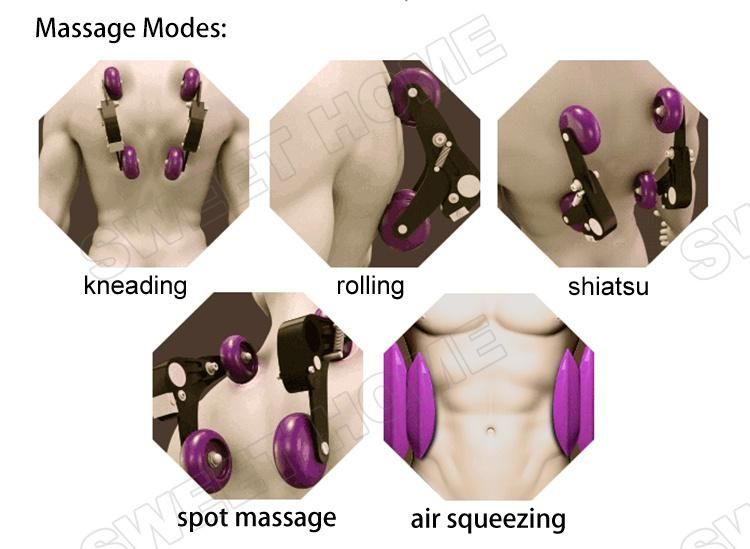 Electric Air Pressure Neck Back and Buttocks Shiatsu Massager Cushion