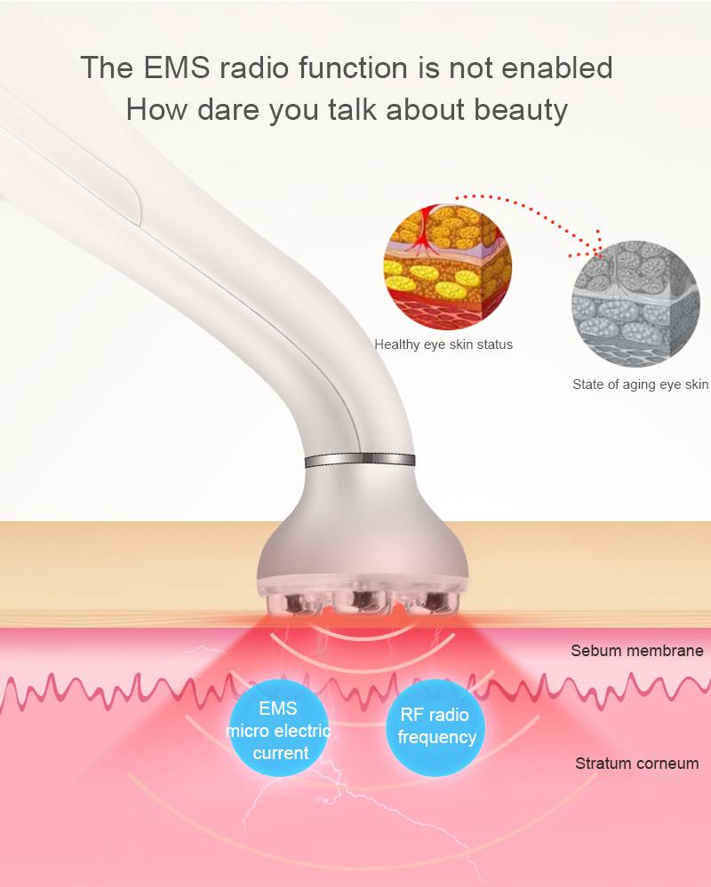 Needleless Nano Radio Frequency Instrument Visual Smart Electric Eye Massager Skin Rejuvenation Device RF