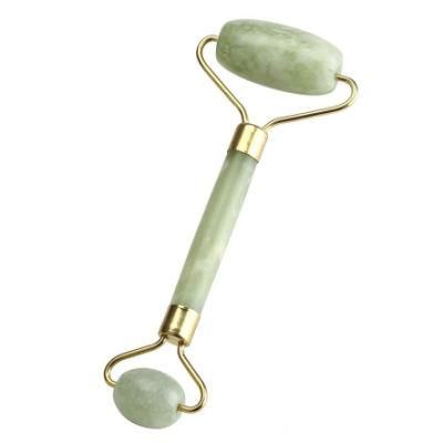 Custom Jade Roller Gua Sha Set Jade Facial Massager Face Roller Natural Green Face Massager Real Xiuyan Jade Roller for Face