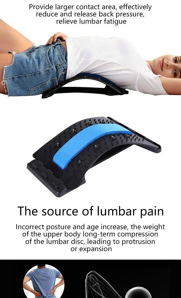 Three Levels Waist Back Stretcher Massager Orthopedic Back Stretcher Device