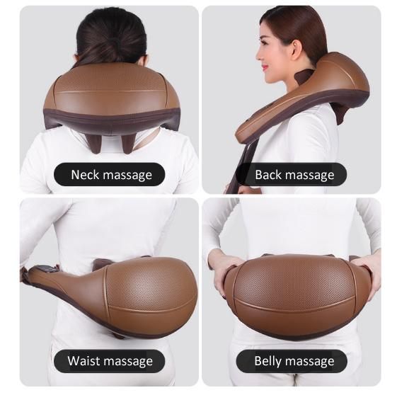 Multifunction U-Shape Neck Shoulder Kneading Shiatsu Massager with Heat OEM