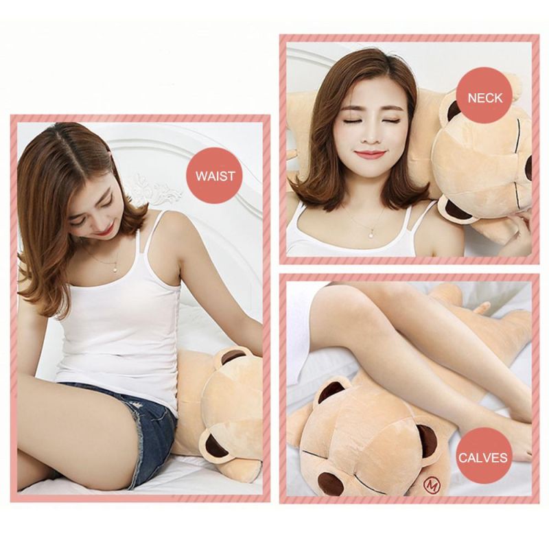 Electric Car and Home Cute Animal Bear Shiatsu Kneeding Back Neck Massage Pillow with Heat