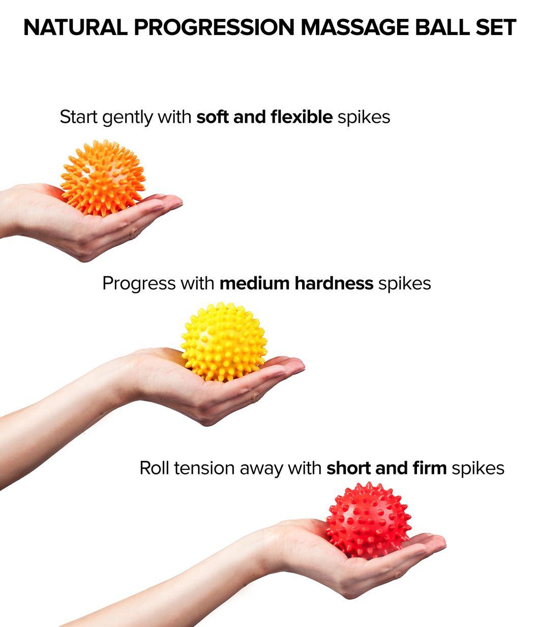 Hot Selling Fitness Body Build Gym Spiky PVC Massage Ball