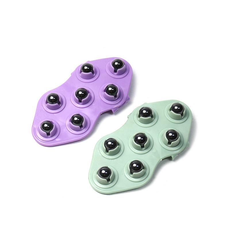 Seven Beads Roller Ball Body Massage Glove Anti-Cellulite Muscle Pain Relief Relax Massager for Neck Back Shoulder Buttocks Face Lift Tools