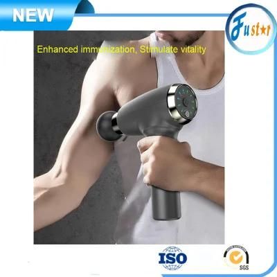 Muscle Massage Gun Sport Therapy Massager Body Relaxation Pain Relief Slimming Shaping Massager 6 Heads with Bag