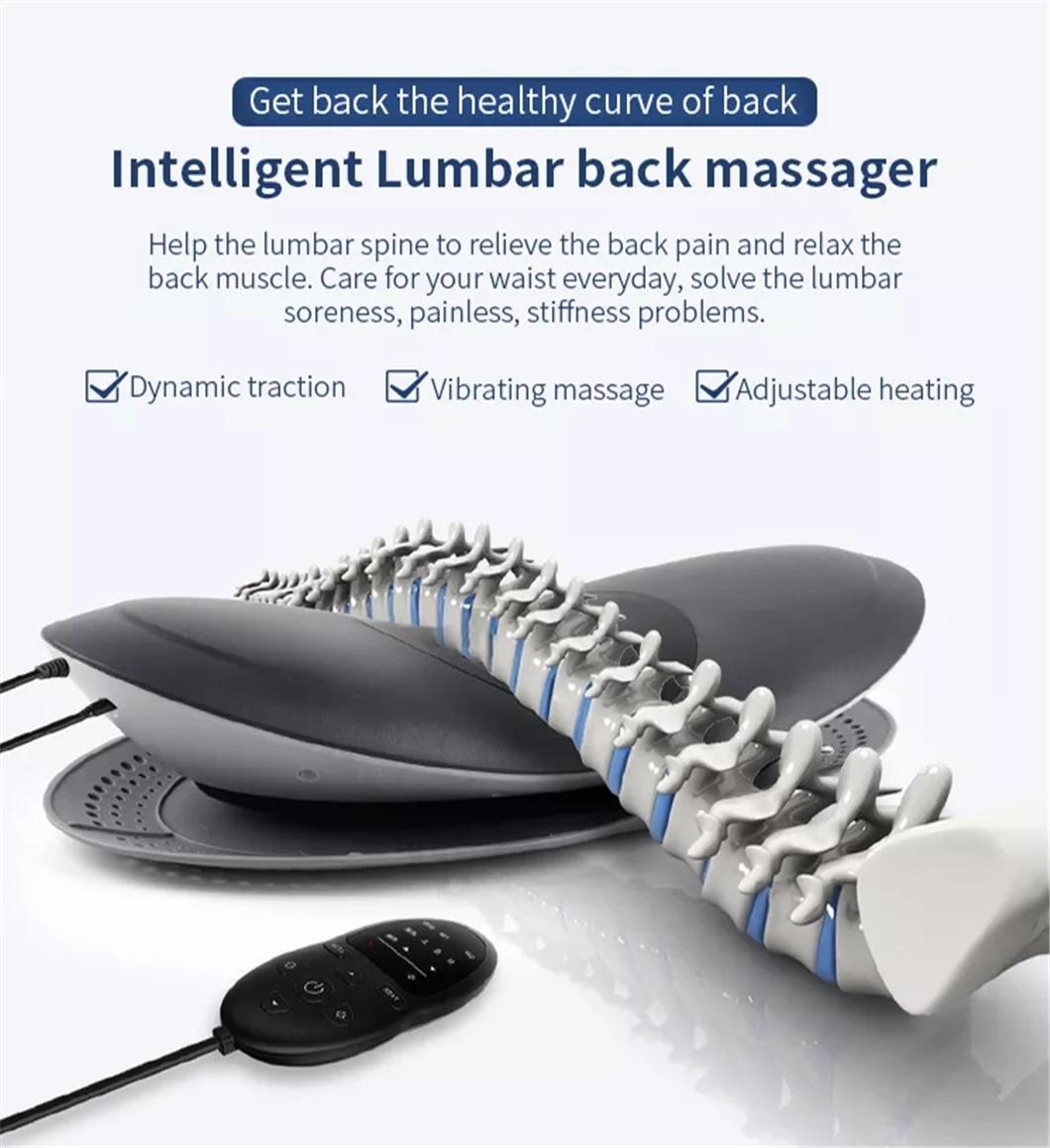 Electric Portable Lower Back Pain Vibration Body Infrared Laser Back Massager Heating Waist Massage