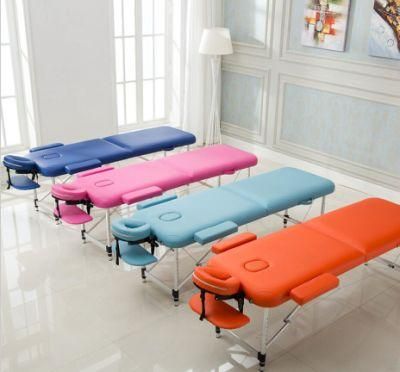 Two Section Foldable Massage Bed Portable Massaging Tables and Bed for Massaging