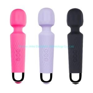 Valleymoon Mini Silicone Vibrator Rechargeable Waterproof Whole Body Wand Massage for Women