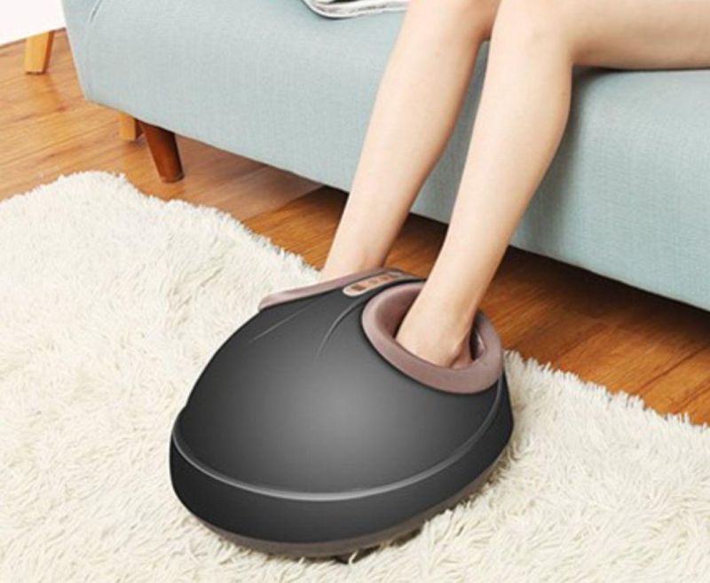 Wholesale OEM Anion Heating Electric Whole Foot Air Squeezing Scrapping Shiatsu Vibrating Foot Massager Machine
