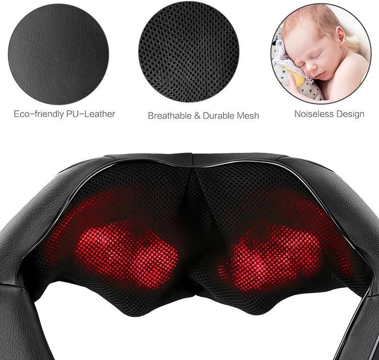 Shiatsu Back and Neck Massager with Deep Tissue Kneading and Heating Massage Shawl