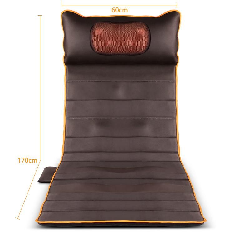 New Design 2020 Electric Vibrating Neck Lumbar Leg Massage Cushion Heated Full Body Massage Mattress