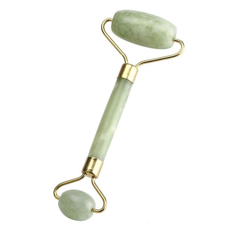 Custom Jade Roller Gua Sha Set Jade Facial Massager Face Roller Natural Green Face Massager Real Xiuyan Jade Roller for Face