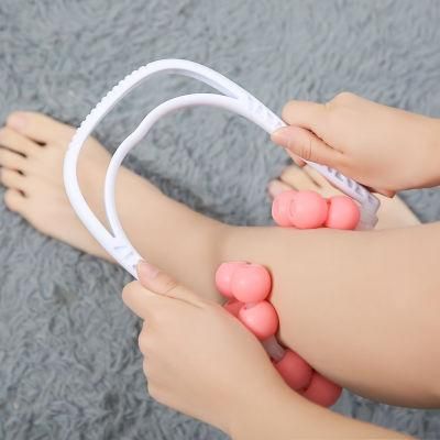 Massage Stick Body Shapely Roller Yoga Fitness Ring Clamp 16 Roller Ball Leg Slim Massager Muscled Relaxation Wbb15261