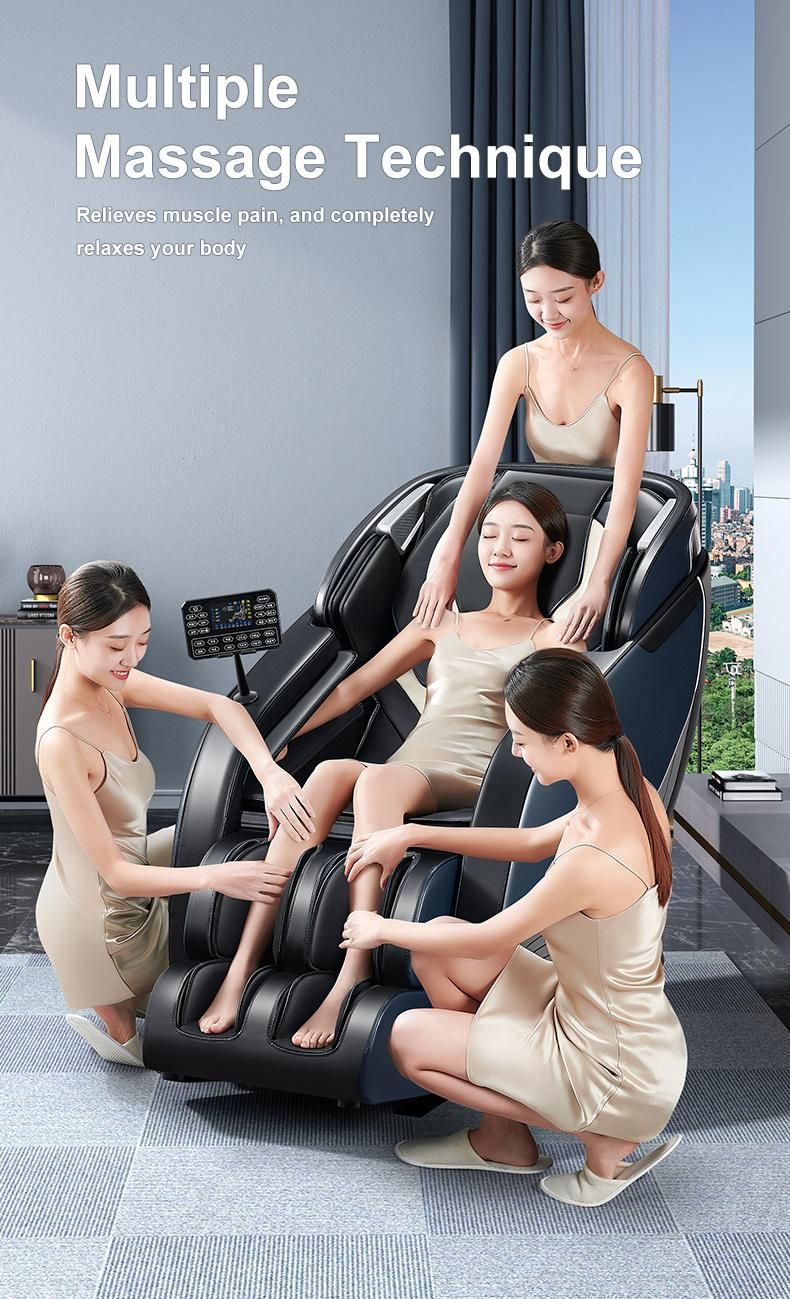 Hot Sale Sillon Masajes Full Fully Assembled Ghe Massage 4D Zero Gravity 3D Full Body Pain Relief Luxury SL Track Massage Chair