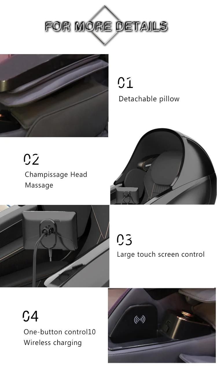 New Design Luxury Massage Chair SL Track Zero Gravity Shiatsu 4D Massage Chair for Home Office