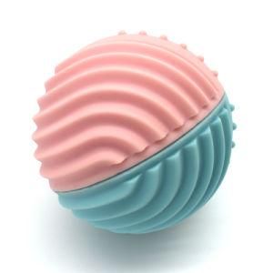 OEM/ODM Bola Masajeadora Yoga Soft Rubber Colorful 2 Level Speed Spiky Vibrating Massage Ball Relax Body