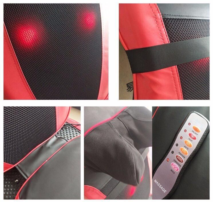 Car Seat Vibration Shiatsu Massage Cushion for Chair