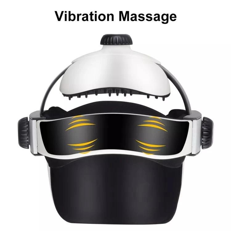 Automatic Air Pressure Head Massage Helmet Dual Vibrating Electric Head Massager
