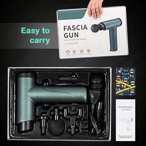 Muscle Massage Gun, Percussion Massage for Athletes Deep Tissue Massager Electric Handheld Muscle Gun with 6 Adjustable Speed and 8 Heads